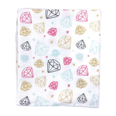 Муслінова пелюшка Діаманти кольорові 90/80