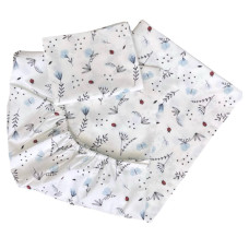 Комплект постільної білизни Квіточки Блакитний (підковдра 140*110, наволочка 40*60, простинка 120*60)