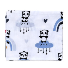Пелюшка фланелева/байкова (Туреччина) Панди Веселка Блакитний 90/80