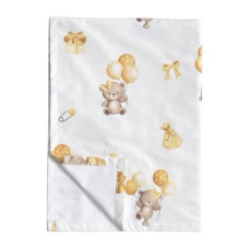 Непромокаюча пелюшка Ведмедики з кульками Жовтий 50/70