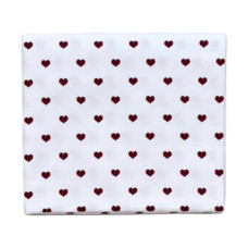 Пелюшка фланелева/байкова (Туреччина) Сердечка дрібні Червоний 90/80