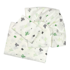 Комплект постільної білизни Кактуси (підковдра 140*110, наволочка 40*60, простинка 120*60)