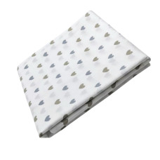 Полуторна підковдра Сердечка Сірий 155/215