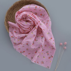 Пелюшка фланелева/байкова (Туреччина) Квіти Рожевий 90/80