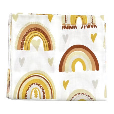 Муслінова пелюшка Веселка Жовтий 90/80