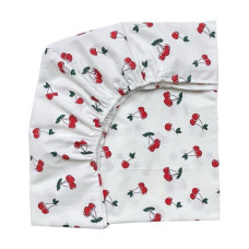 Простинка на гумці в ліжко Вишні 120/60