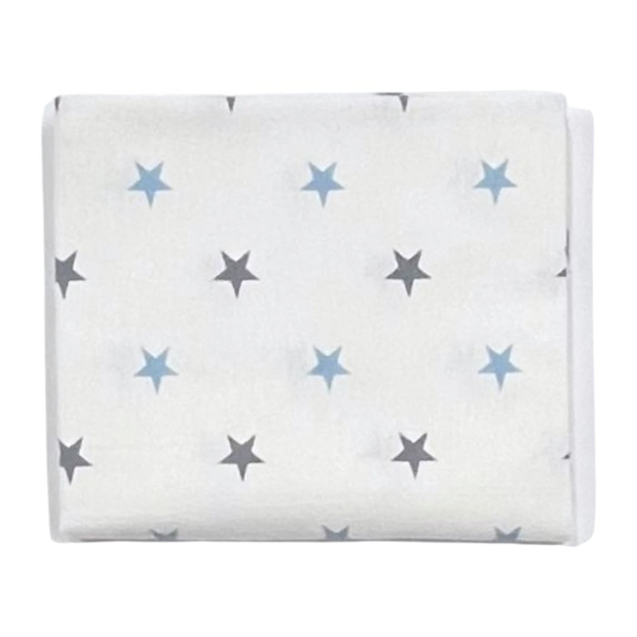 Пелюшка фланелева/байкова (Туреччина) Зірки Блакитний 90/80