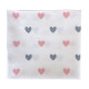 Бавовняна пелюшка Сердечка Рожевий 90/80