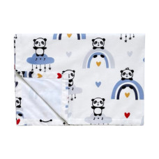 Пелюшка непромокаюча Панди Веселка Блакитний 50/70