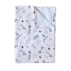 Непромокаюча пелюшка Квіточки Рожевий 100/70