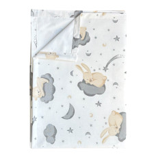 Непромокаюча пелюшка Звірята на Сірій хмаринці 100/70